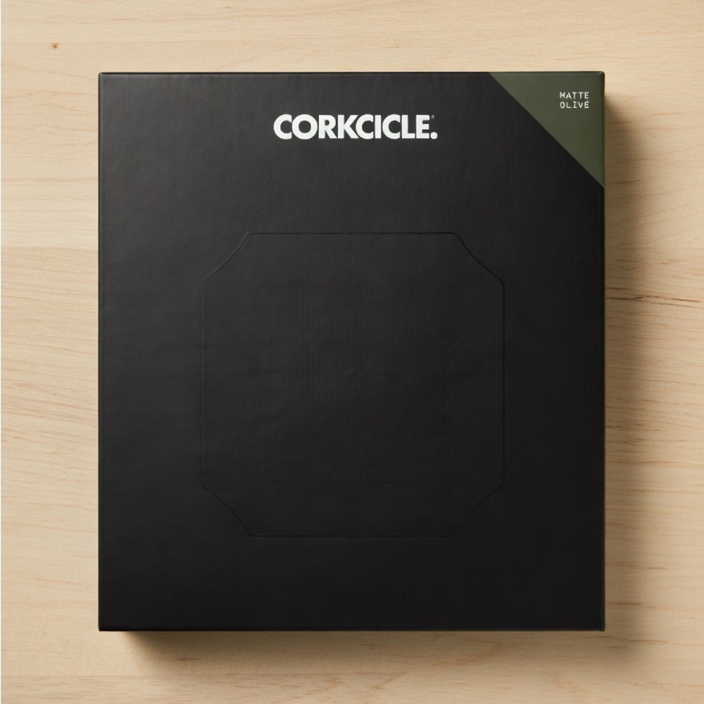 Corkcicle Cool Flask 9oz Matte Olive Green Stainless Steel NWT Pocket Flask